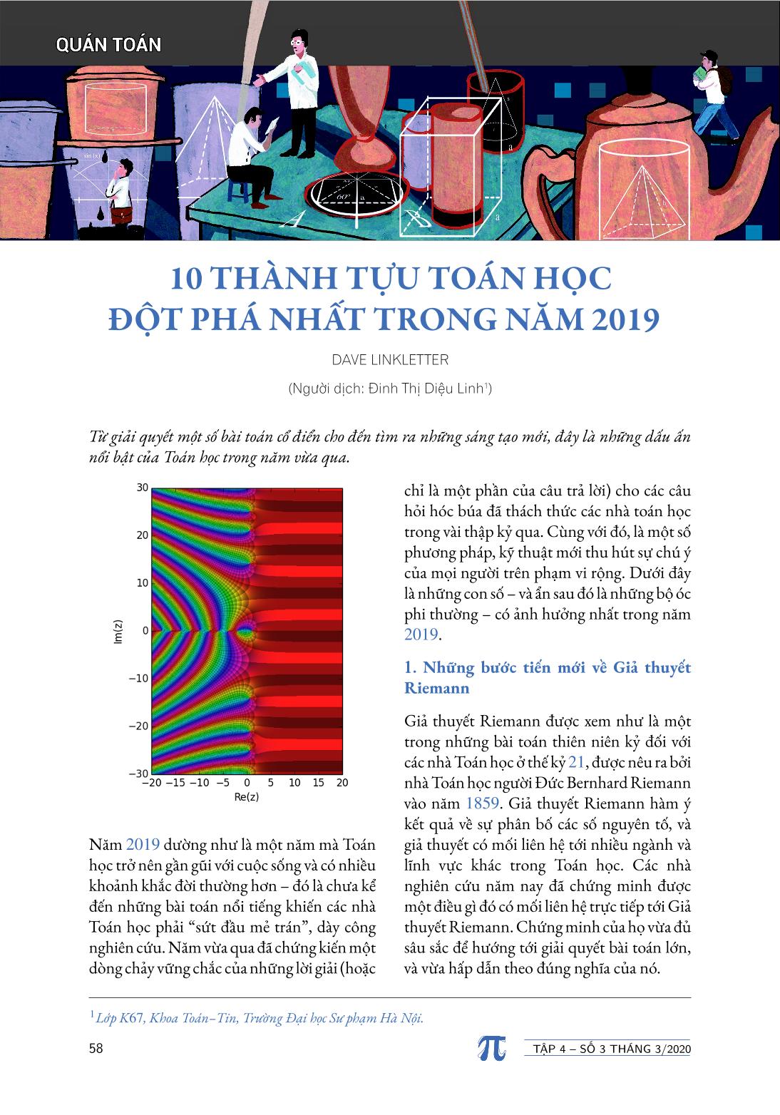 Tạp Chí Pi - Tập 4, Số 3 (Tháng 3/2020)