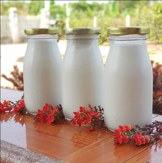 Chai Thủy Tinh Tròn 200ml , 250ml , 500ml , 1000ml nắp thiết