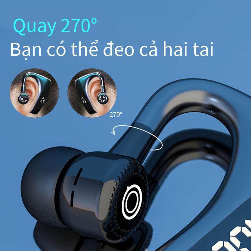 Tai nghe Bluetooth gắn tai kiểu mới nhất, thời gian chờ siêu dài, phiên bản nâng cấp chất lượng cao dành cho doanh nhân, thể thao, gắn tai không dây phổ thông