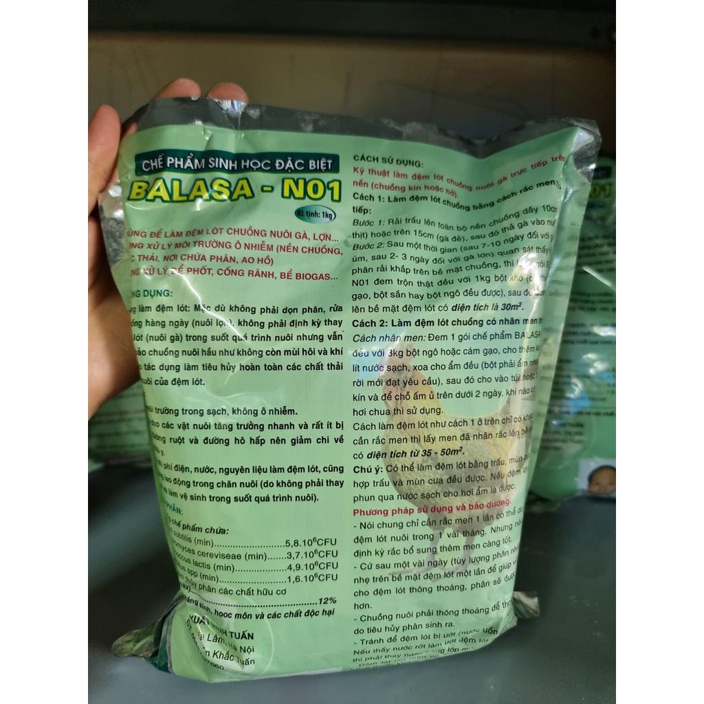 Chế phẩm sinh học đặc biệt - Men vi sinh Balasa- N01 gói 1kg