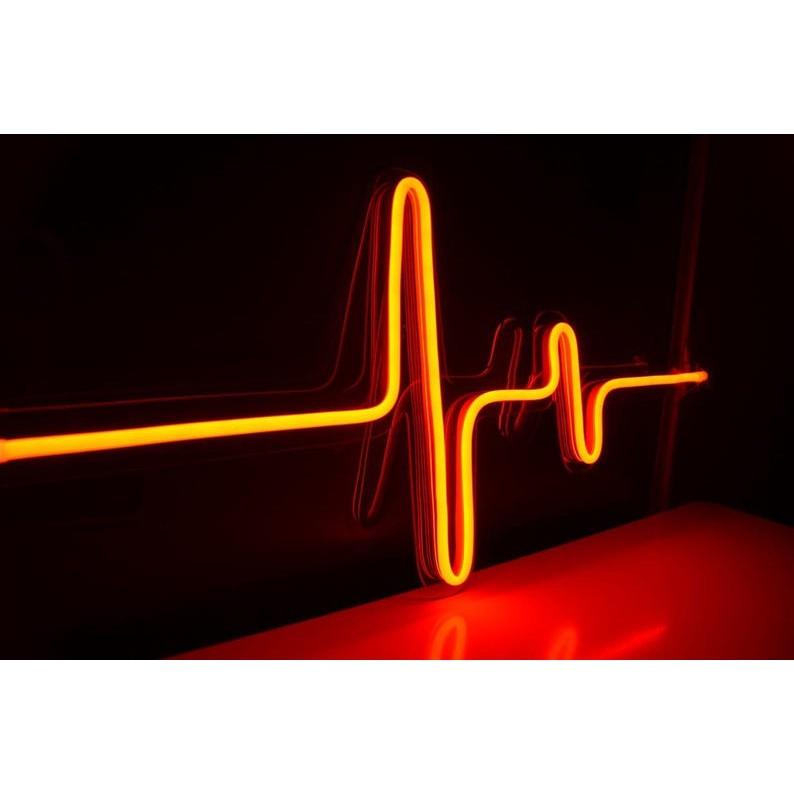 Đèn LED neon sign hình NHỊP ĐẬP | Saigonneonart | Sử dụng điện 12V | Chuyên dùng trang trí tường, trang trí phòng ngủ, trang trí nhà , trang trí quán coffee, trang trí cửa hàng