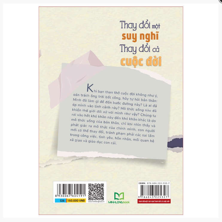 Sách: Thay Đổi Một Suy Nghĩ Thay Đổi Cả Cuộc Đời