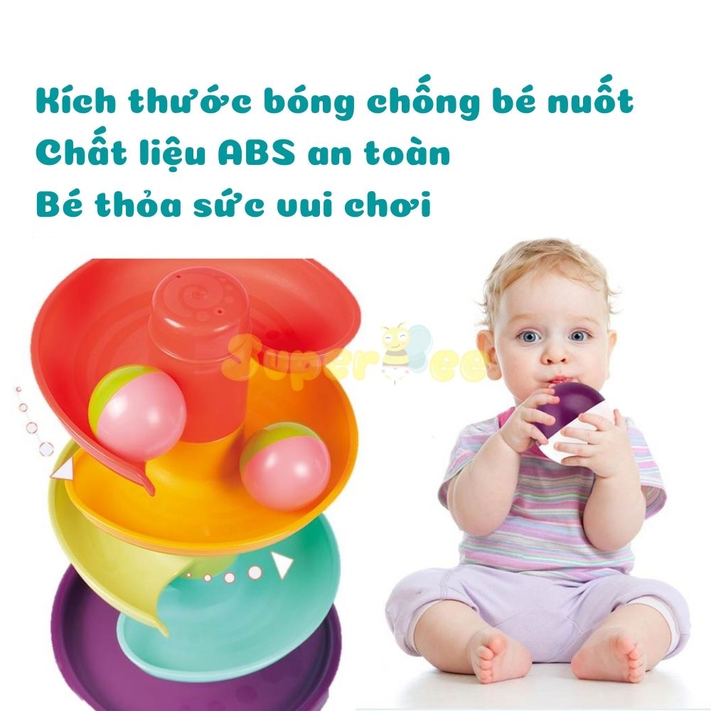 Đồ Chơi Bóng Rổ 8 Tầng 2 in 1 Cao Cấp Cho Bé Thỏa Sức Vui Chơi