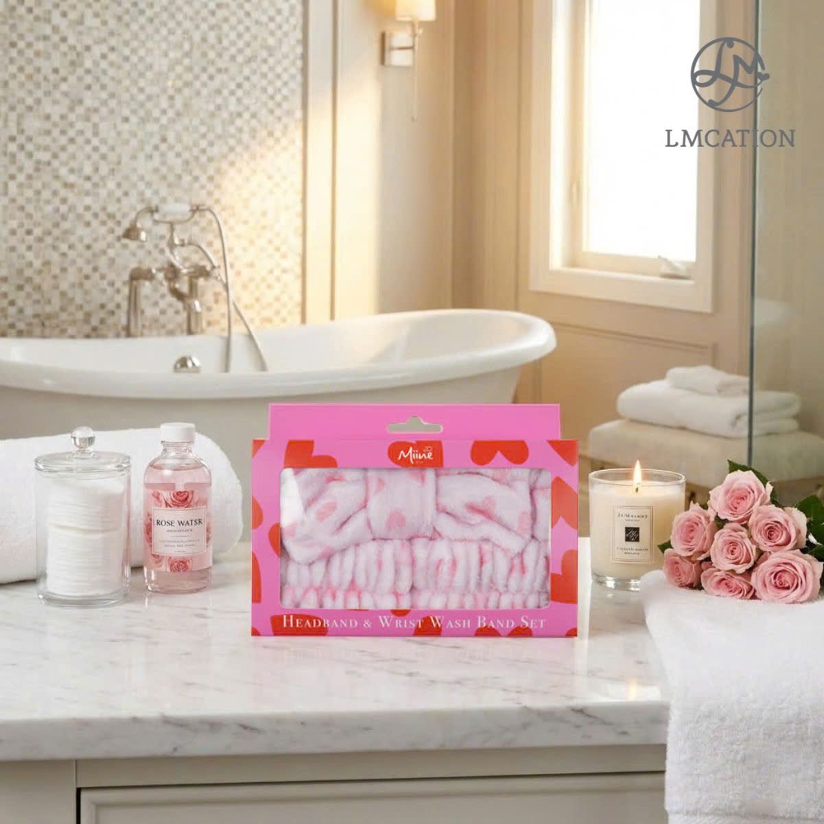 Bộ Băng Đô &amp; Băng Cổ Tay thời trang cao cấp