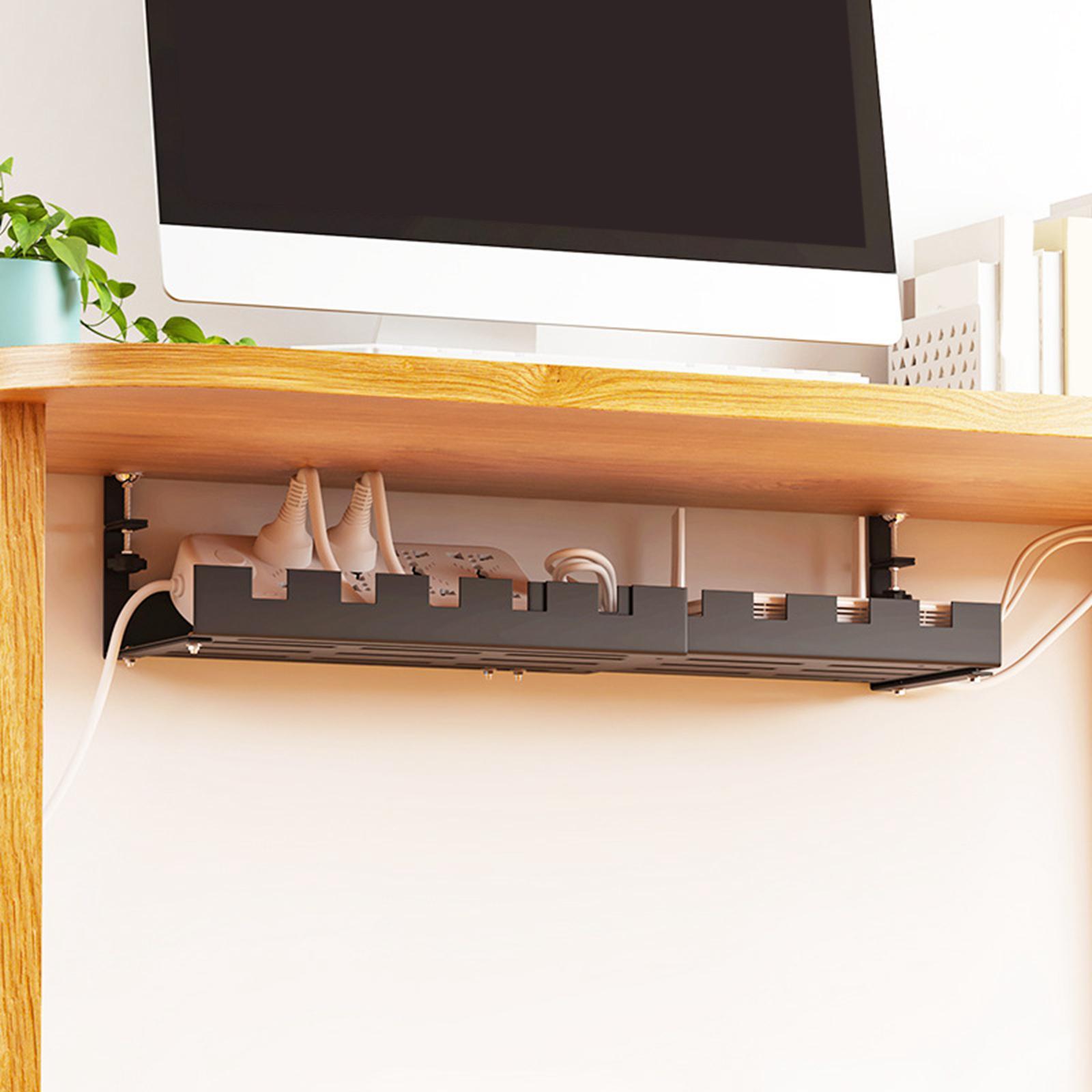 Under Desk Cable Organizer Cable Management Under Desk Tray for Bedrooms