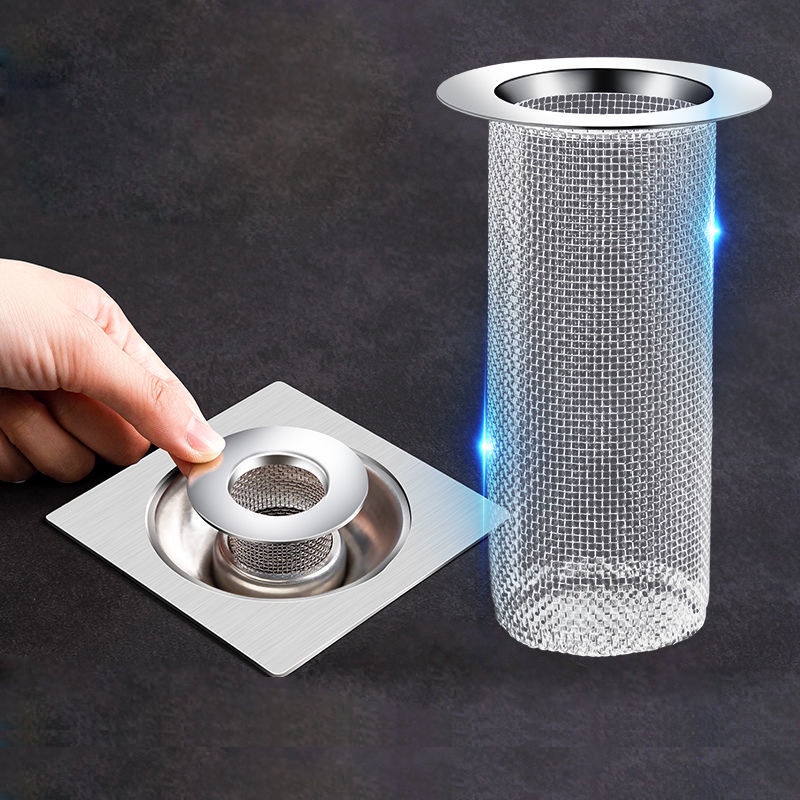 Lưới Inox Lọc Rác, Lưới Lọc Rác Bồn Rửa , nhà vệ sinh , nhà tắm Chống Tắc Nghẽn Loại Dài Tiện Lợi