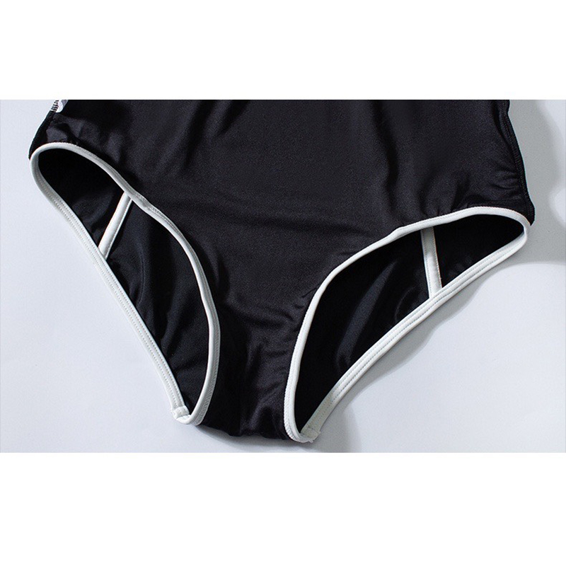 Đồ bơi nữ liền thân, Bikini nữ kín đáo đi biển vải mềm mại co giãn có đệm ngực