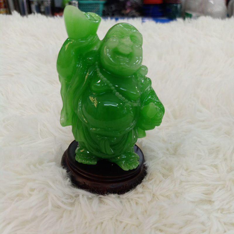 Di lạc xanh nhỏ đế gỗ