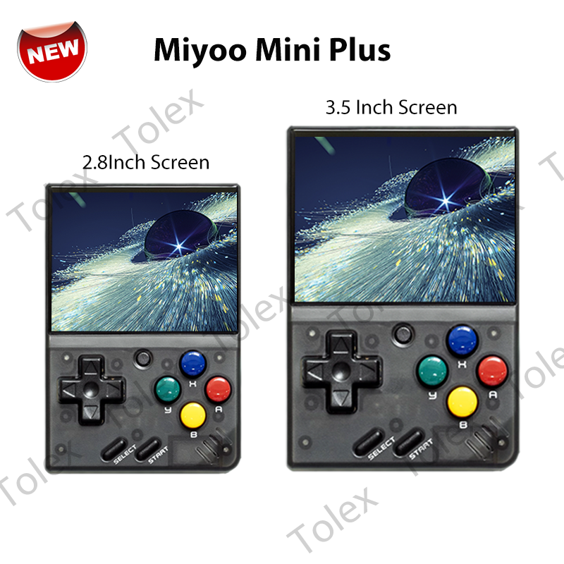 Miyoo Mini Plus Mới Màu Tím Màn Hình IPS 3.5Inch Retro Máy Chơi Game Cầm Tay WiFi 3000MAh 12000Trò Chơi Video Di Động