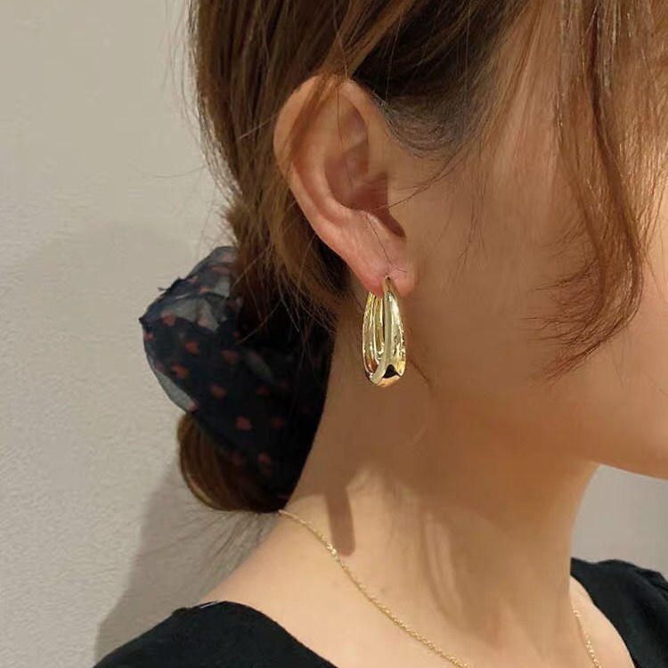 Bông Tai- Khuyên Tai Nữ Hợp Kim Hình Tròn Sang Trọng/B&m Elegant/BTHK3007