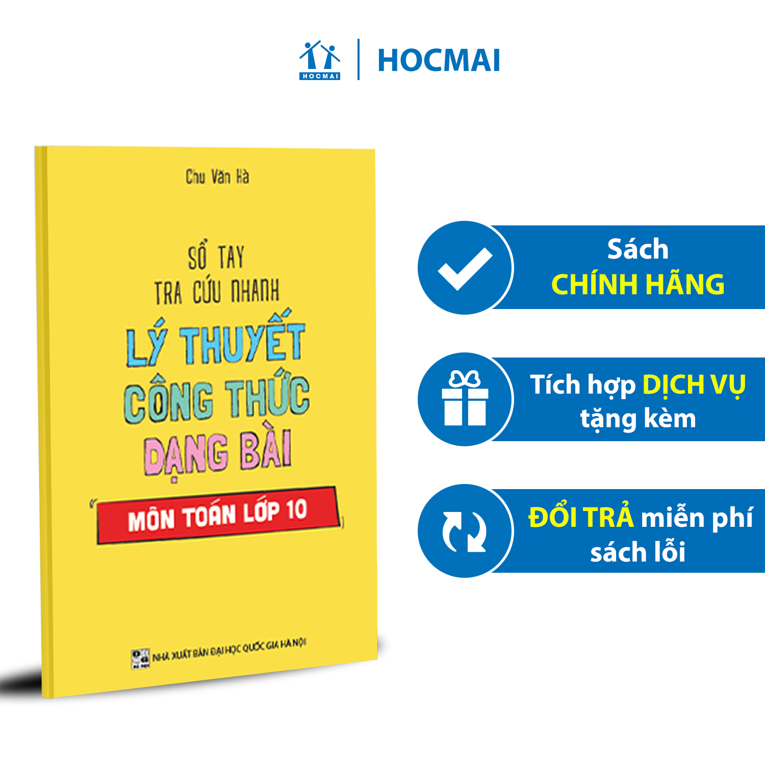 Sổ tay tra cứu nhanh lý thuyết công thức dạng bài môn Toán lớp 10