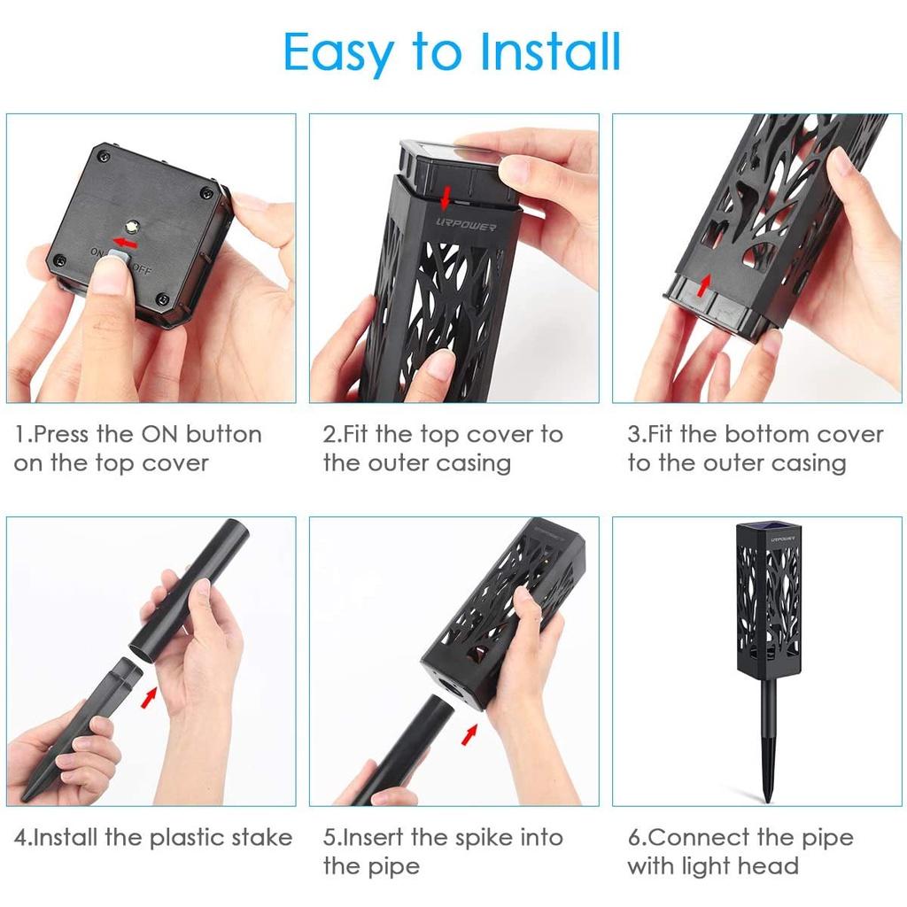 Đèn LED Trang Trí Sân Vườn Chống Nước Sử Dụng Năng Lượng Mặt Trời