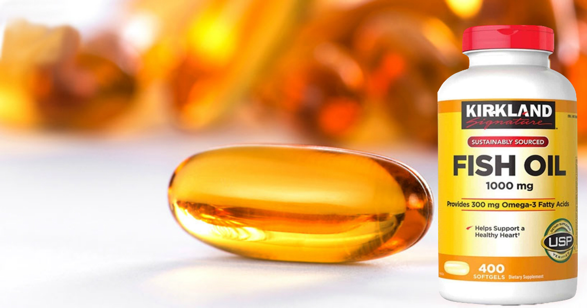 Omega 3 dầu cá Kirkland Signature Fish Oil Hỗ trợ sức khỏe não bộ, tim mạch, khớp, bổ mắt, làm đẹp da và tăng sức khỏe tổng thể  - OZ Slim Store