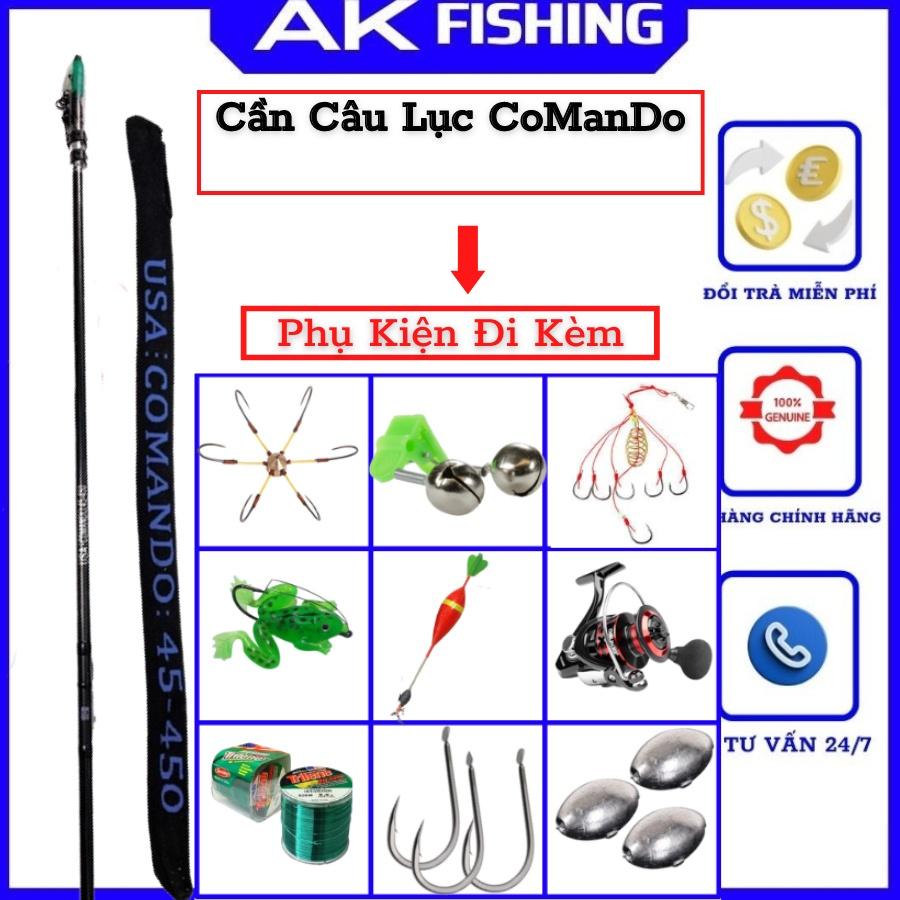 Cần câu lục xa bờ Comando USA lure tải cá 20kg chuyên câu lancer câu cá lóc cao cấp chất lượng giá rẻ