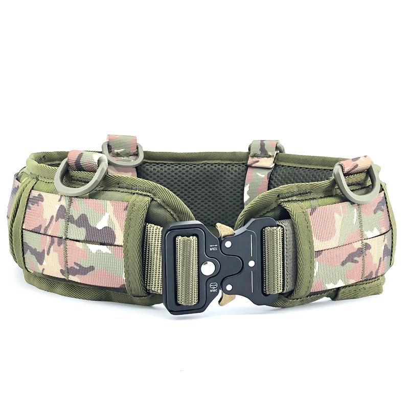 Chiến Thuật Molle Đai Quân Sự Quân Đội Airsoft Trận Thắt Lưng Nam Ngoài Trời Chiến Đấu Săn Bắn Bóng Sơn CS Mềm Độn Máy Bay Tiêm Kích Eo Nơ