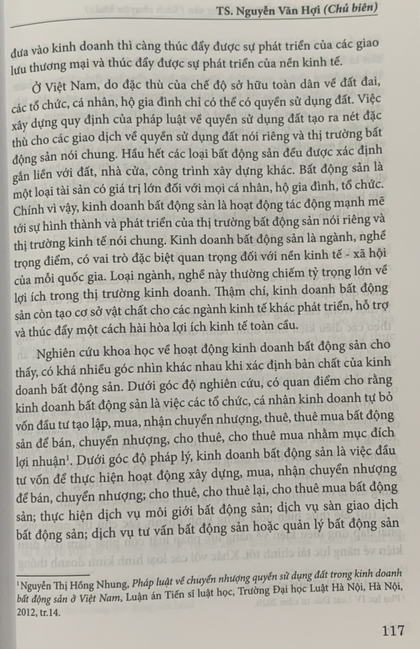 Pháp luật về kinh doanh bất động sản (Sách chuyên khảo)