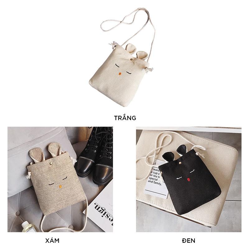 Túi Tote Vải Đeo Chéo Canvas Bag Đẹp Đi Học Ulzzang Tx171