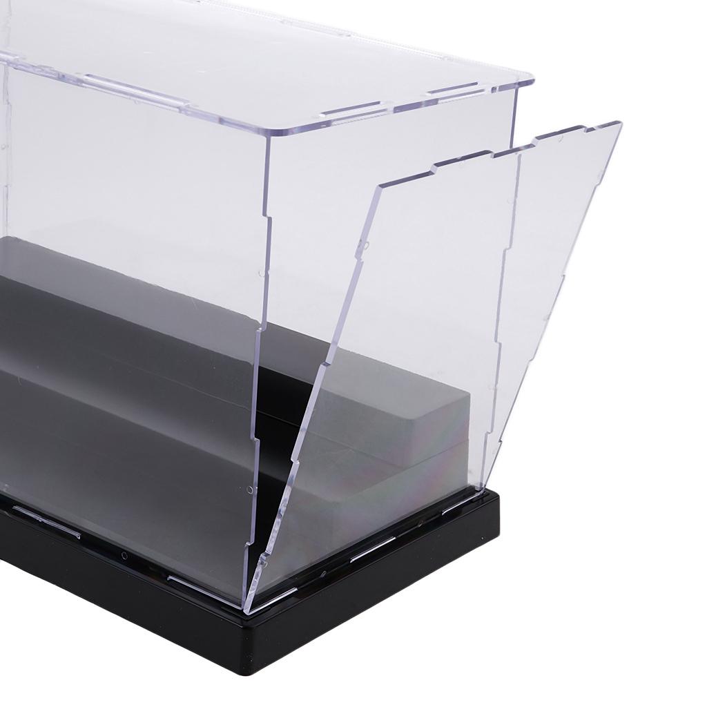 1X Mẫu Búp Bê Màn Hình Hộp Acrylic Chống Bụi Thể Hiện 3 Bước Cho Trang Sức