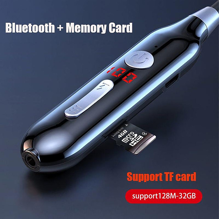S880 100 Giờ Có thể dùng thẻ nhớ không Bluetooth Bass Trong Tai Tai Nghe Không Dây Từ Tính Cổ Thể Thao Chạy Bộ Tai Nghe Nhét Tai Chống Nước Chống Ồn