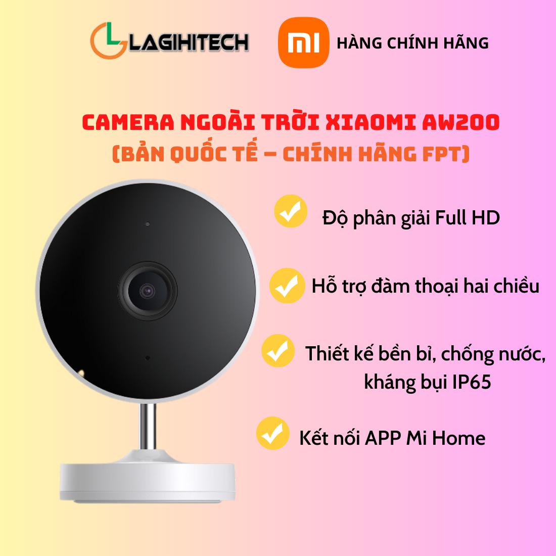 Camera Thông Minh Xiaomi C200 / C300 / C400 / AW200 / AW300 Bản Quốc Tế - Hàng Chính Hãng FPT