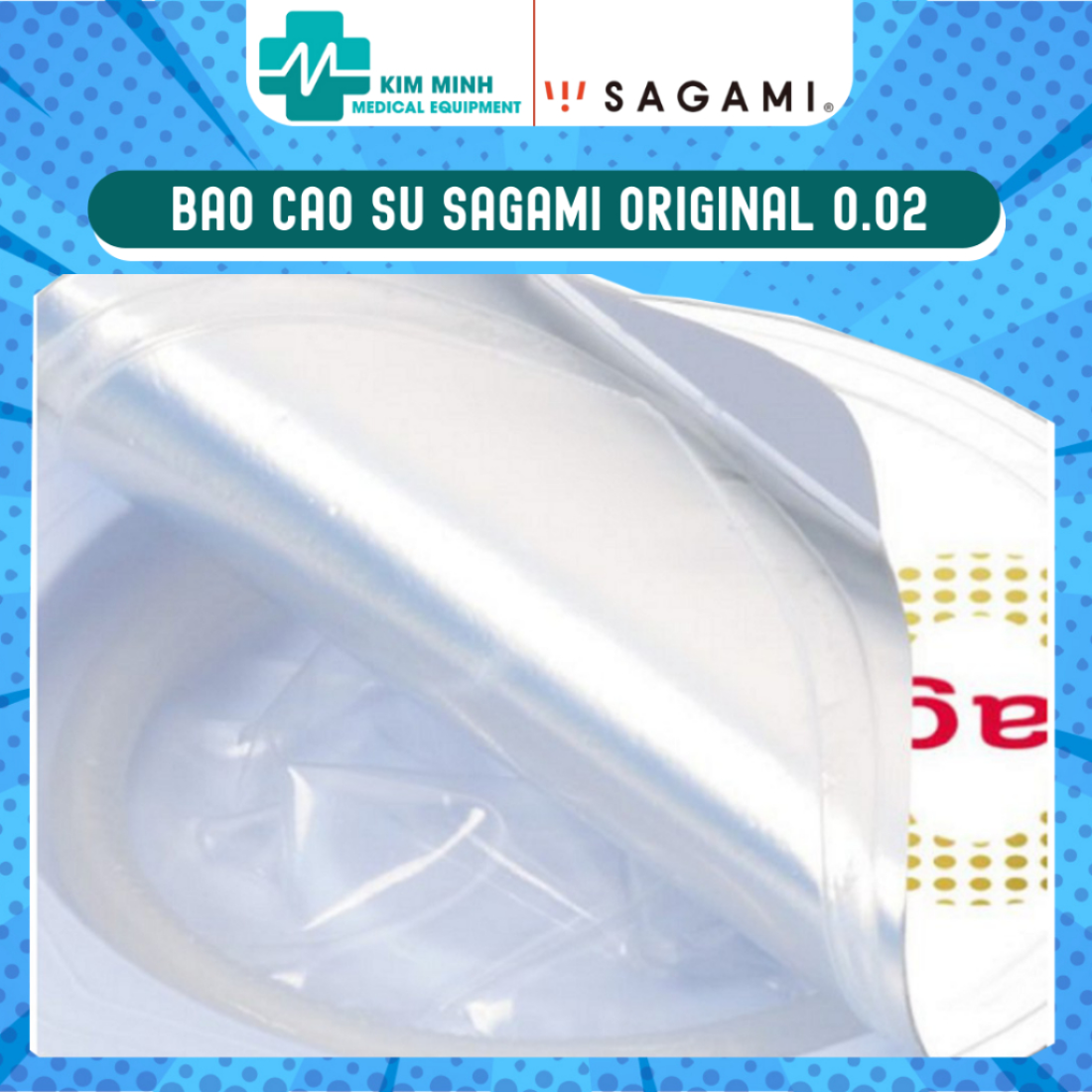 (Hoả tốc HCM) Bao cao su Sagami 002 hàng Nhật Bản hộp 6 chiếc, cam kết chính hãng