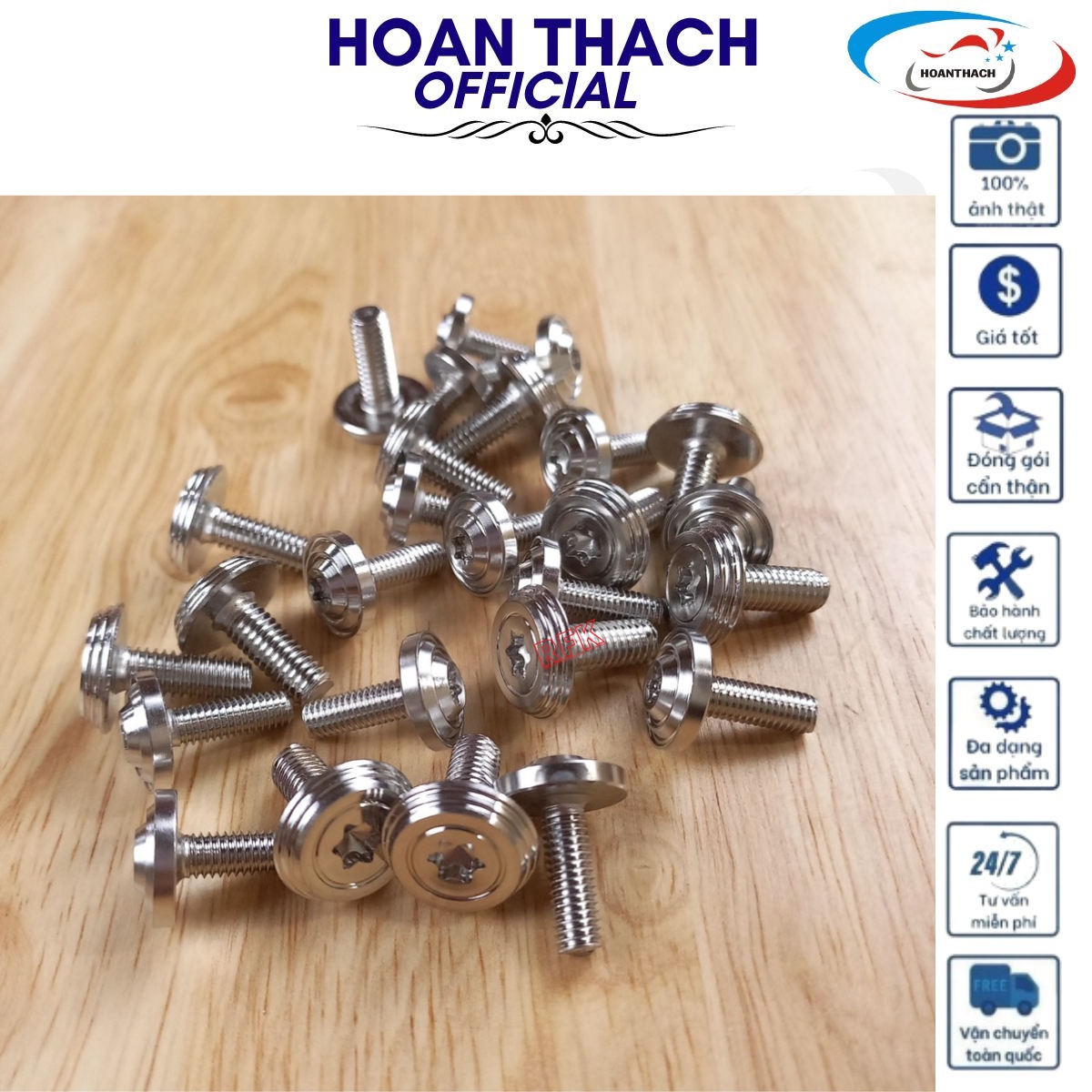 Bộ Ốc Áo Mẫu Thái Inox 304 cho xe máy Winner X ( 26 con ), HOANTHACH SP017386