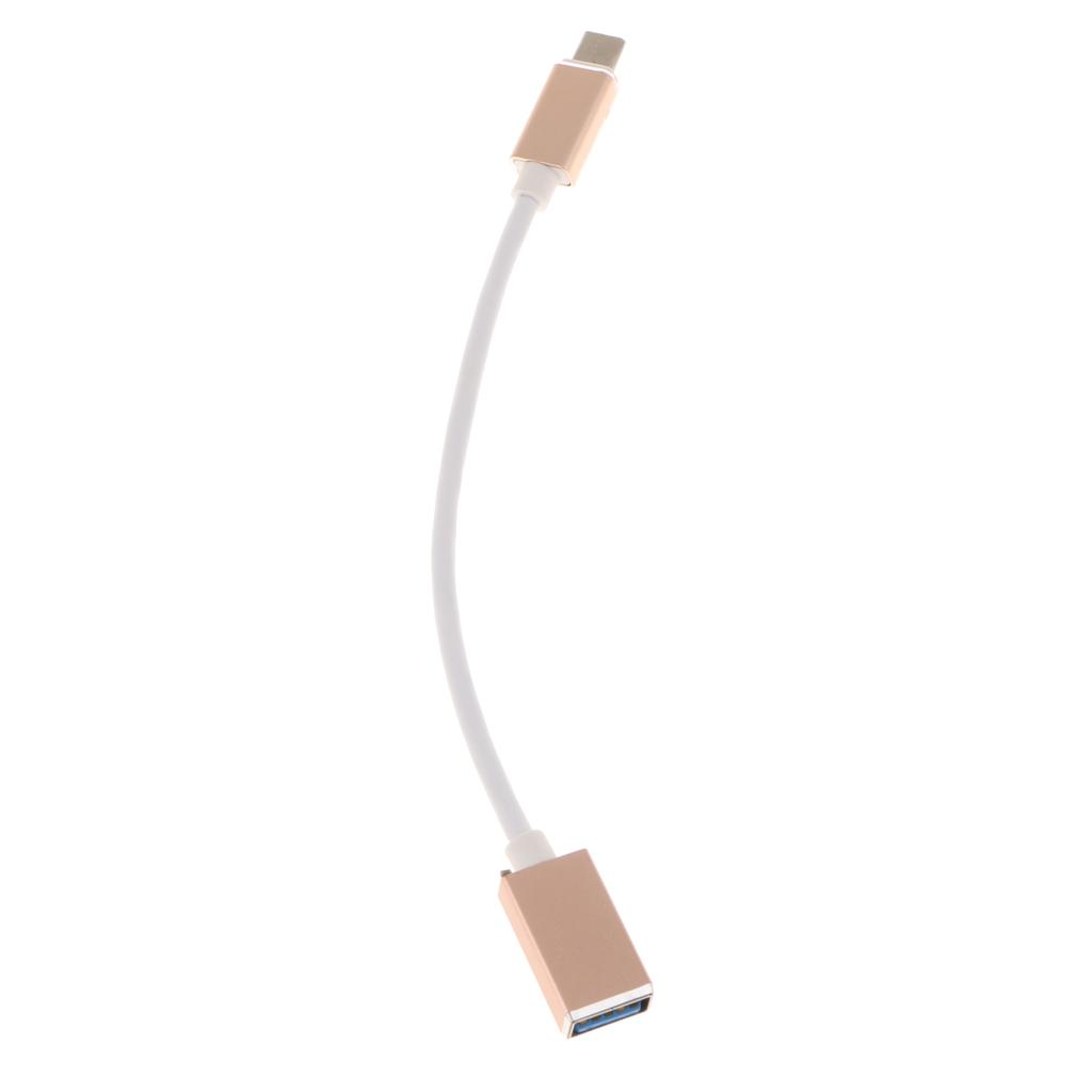 USB Type C to USB 3.0 Adapter Charge and Sync Cable OTG Host Cable Gold