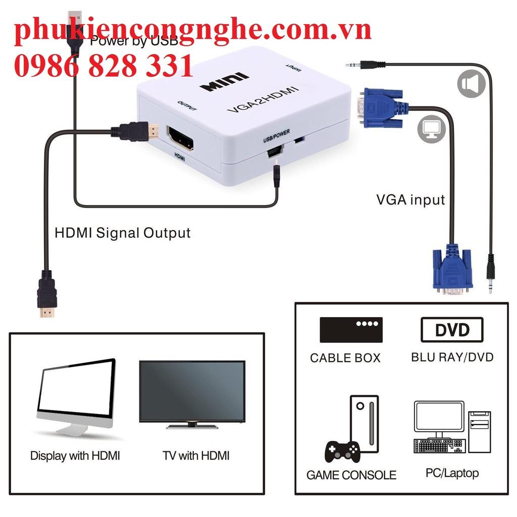 Bộ chuyển đổi VGA to HDMI cao cấp giá rẻ