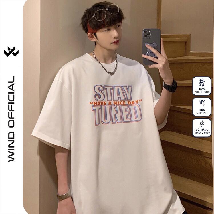 Áo thun tay lỡ W WIND phông unisex form rộng StayTuned nam nữ cotton ulzzang oversize