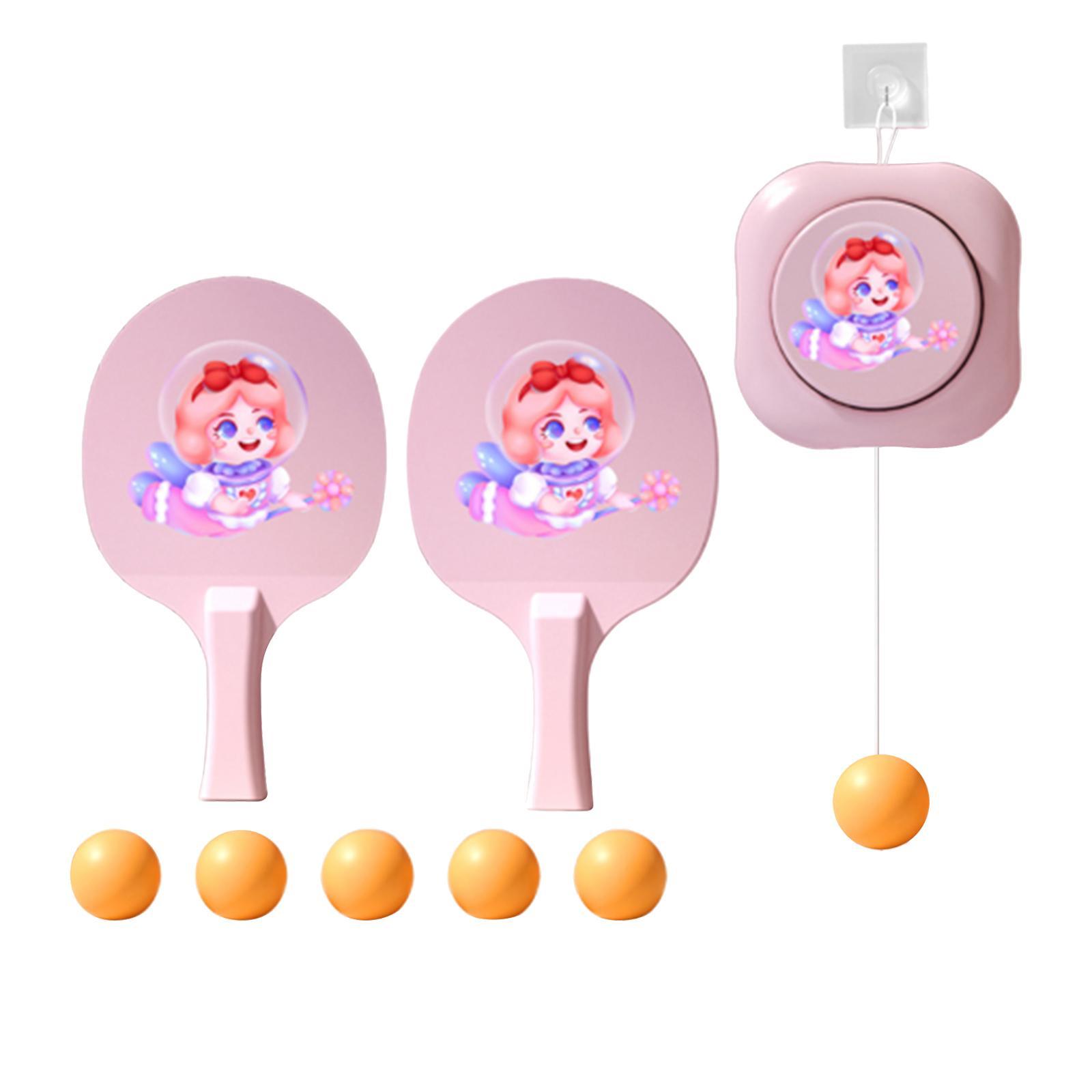 Hanging Table Tennis Trainer Set Training Device for Beginners Children Kids