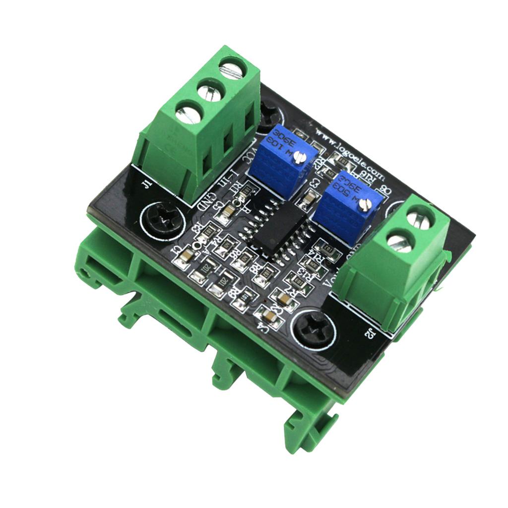 2xCurrent to Voltage Isolation Transmitter Signal Converter 4-20mA to 0-10V