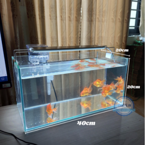 Bể cá mini 40cm COMBO đầy đủ - COMBO 40-WHITE