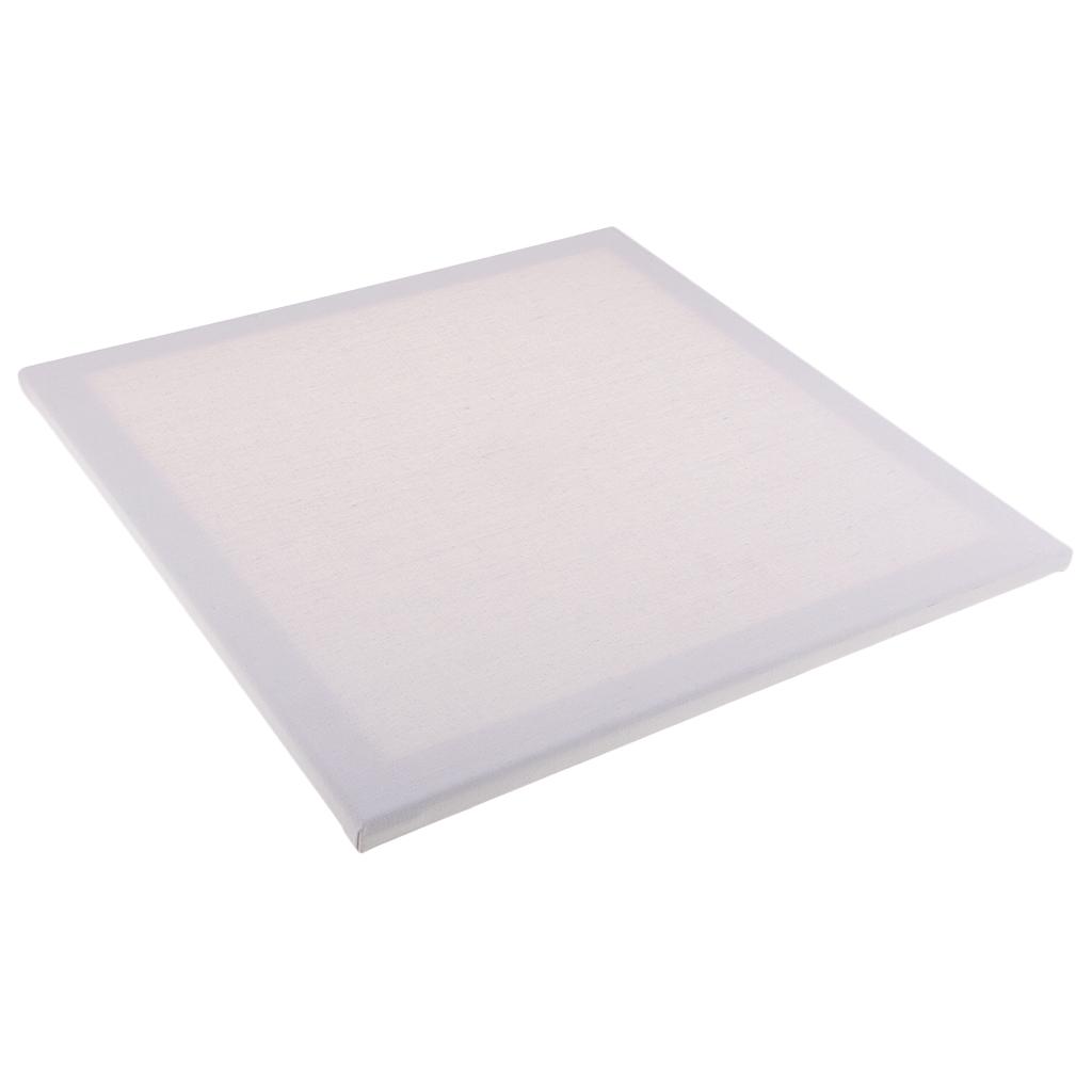 2Pcs Art Supply Artist 16"x 16" Blank White Wooden Frame Canvas Panel Boards