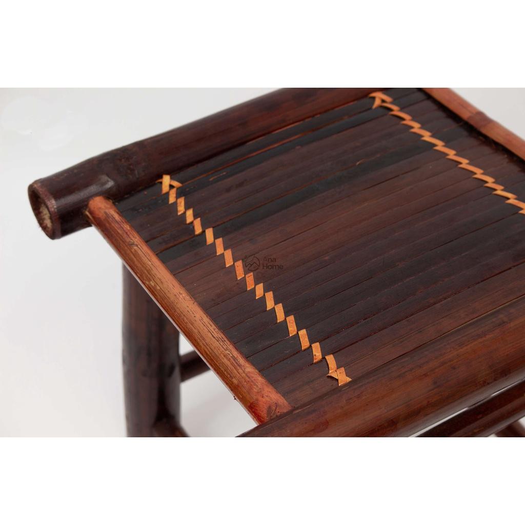 Combo ghế mây tre HOME MÂY, đôn tre HOME MÂY đan tự nhiên nhỏ gọn, tiện lợi trang trí ban công gia đình