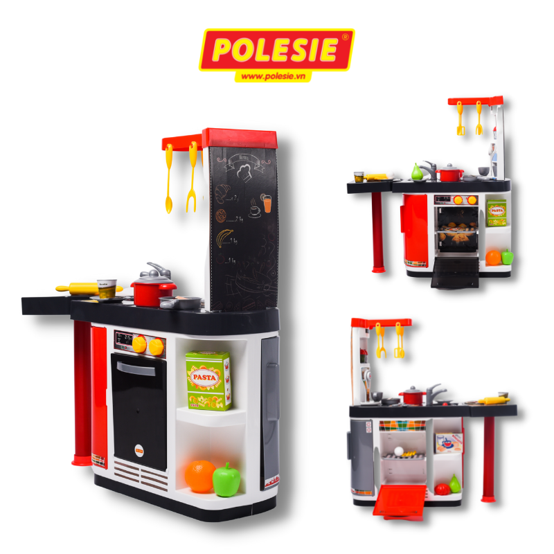 Bộ Đồ Chơi Nhà Bếp Master Chef, Đồ Chơi Nấu Ăn An Toàn, Phát Triển Tư Duy Cho Bé – Polesie Toys MS: 67609