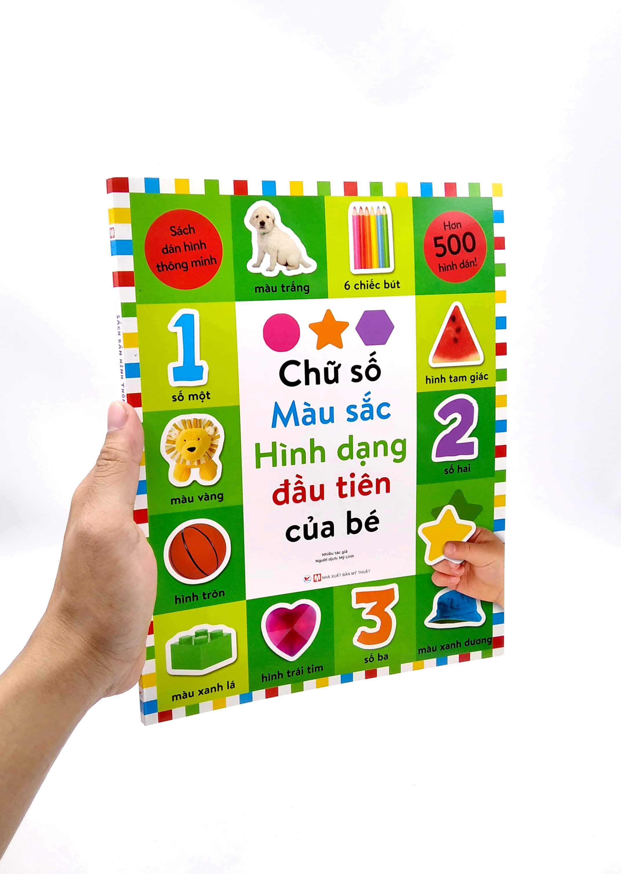 Sách Dán Hình Thông Minh - Chữ Số ,Màu Sắc , Hình Dạng Đầu Tiên Của Bé