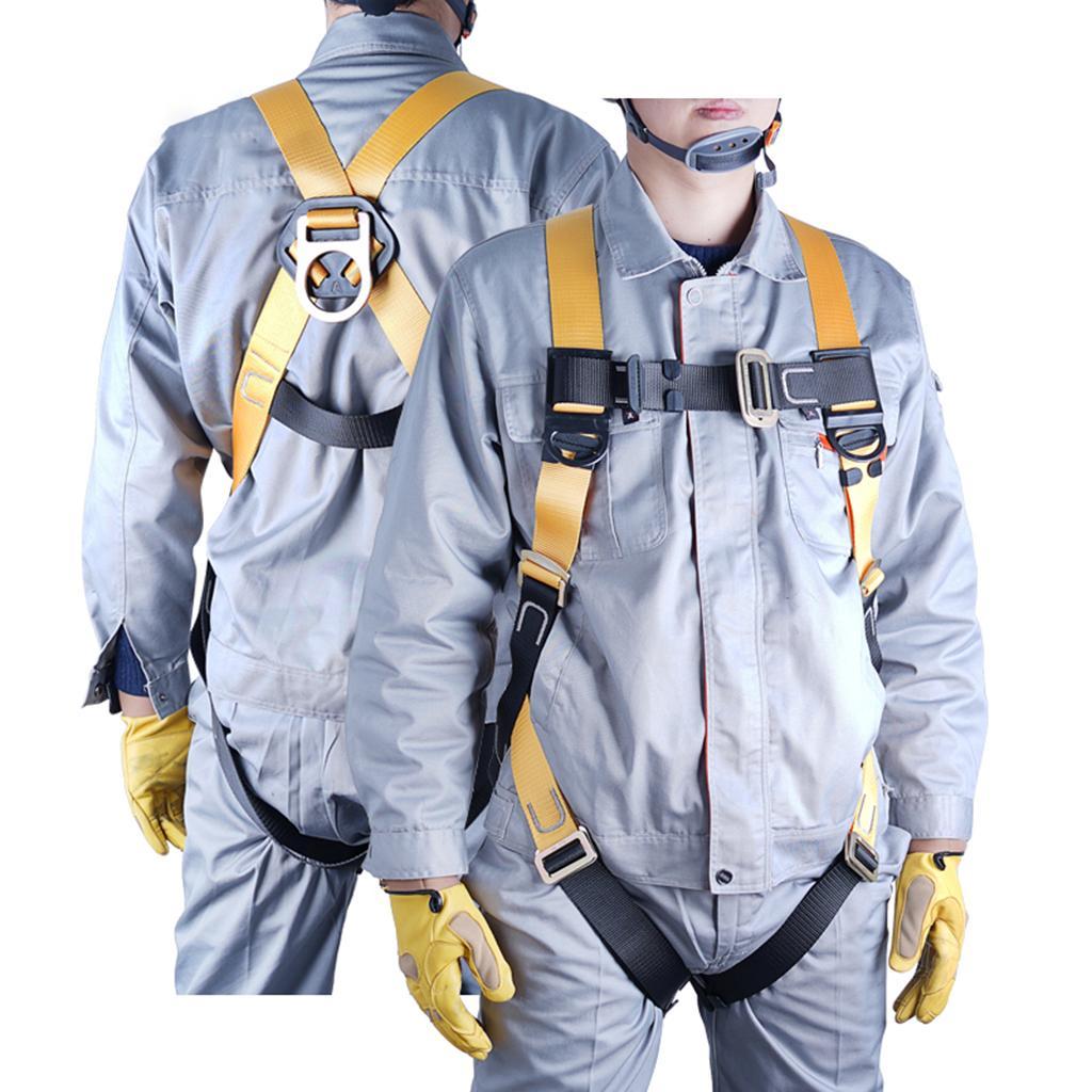 22KN Polyester Rock Climbing Mountaineering Full Body Safety Harness