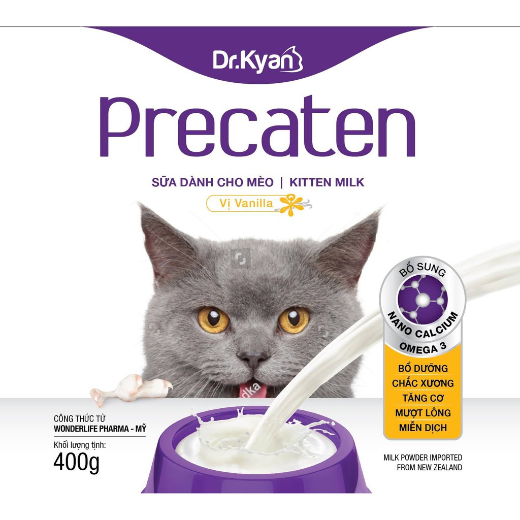 Sữa Bột Precaten Dr.Kyan Cho Mèo 110G