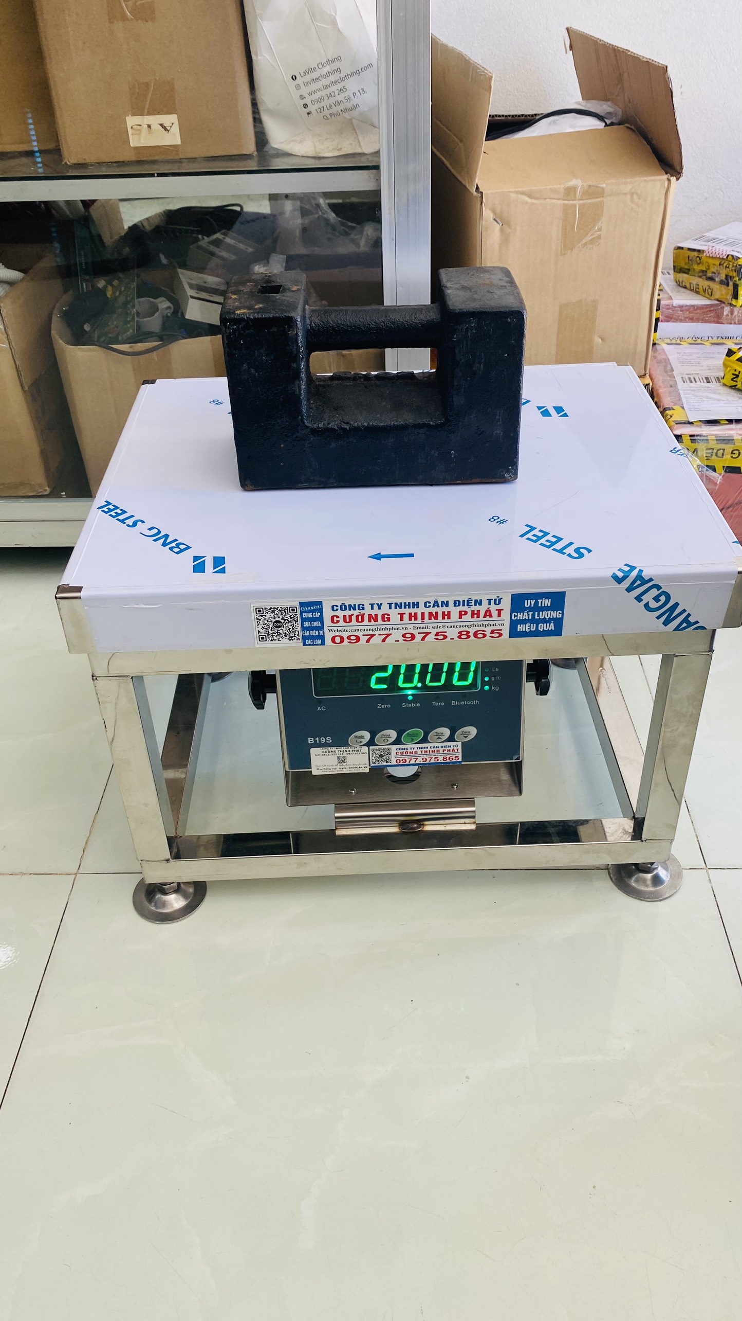 Cân ghế inox 304 Chống Nước B19S 300KG, KÍCH THƯỚC ĐĨA CÂN 40X50CM