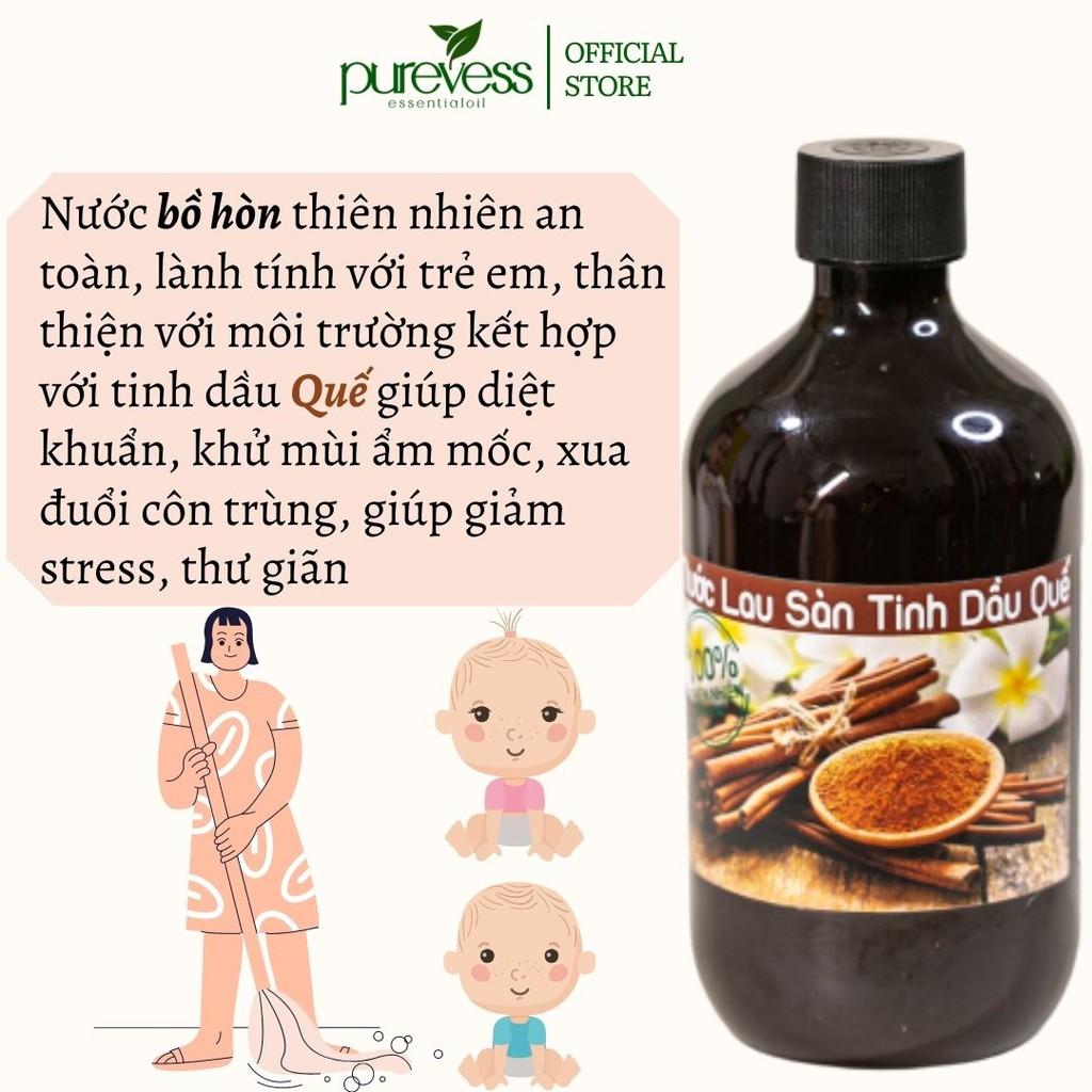 Nước lau sàn hữu cơ Purevess từ tinh dầu thiên nhiên giúp đuổi muỗi và côn trùng