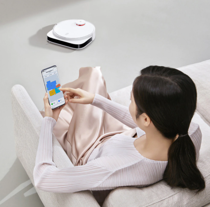 Robot Hút Bụi Lau Nhà Xiaomi Mijia Pro Tự Động Giặt Giẻ Sấy Khô Và Kết Nối App Mihome Diện Tích Hoạt Động 200m2 Công Suất 55 W - Hàng Nhập Khẩu