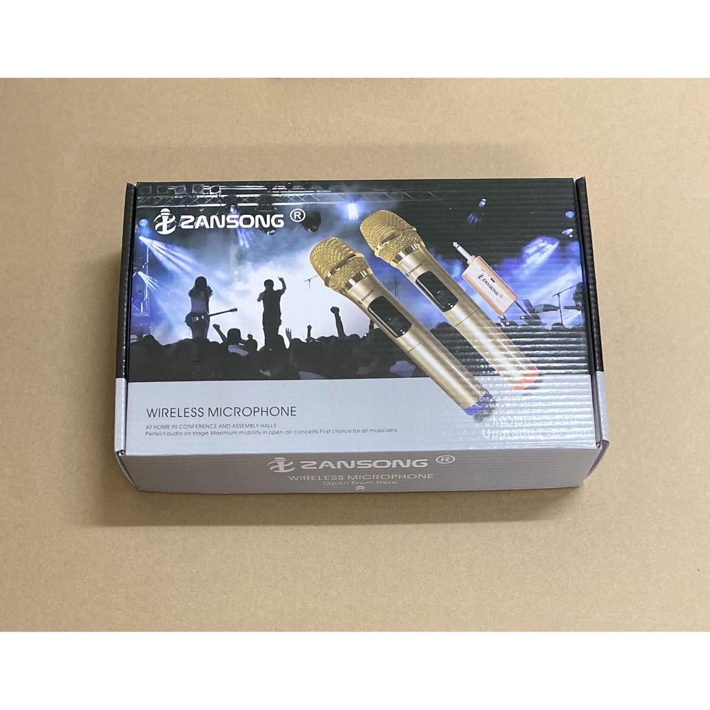 Bộ 2 micro karaoke không dây Zansong S28A - Hàng Chính Hãng