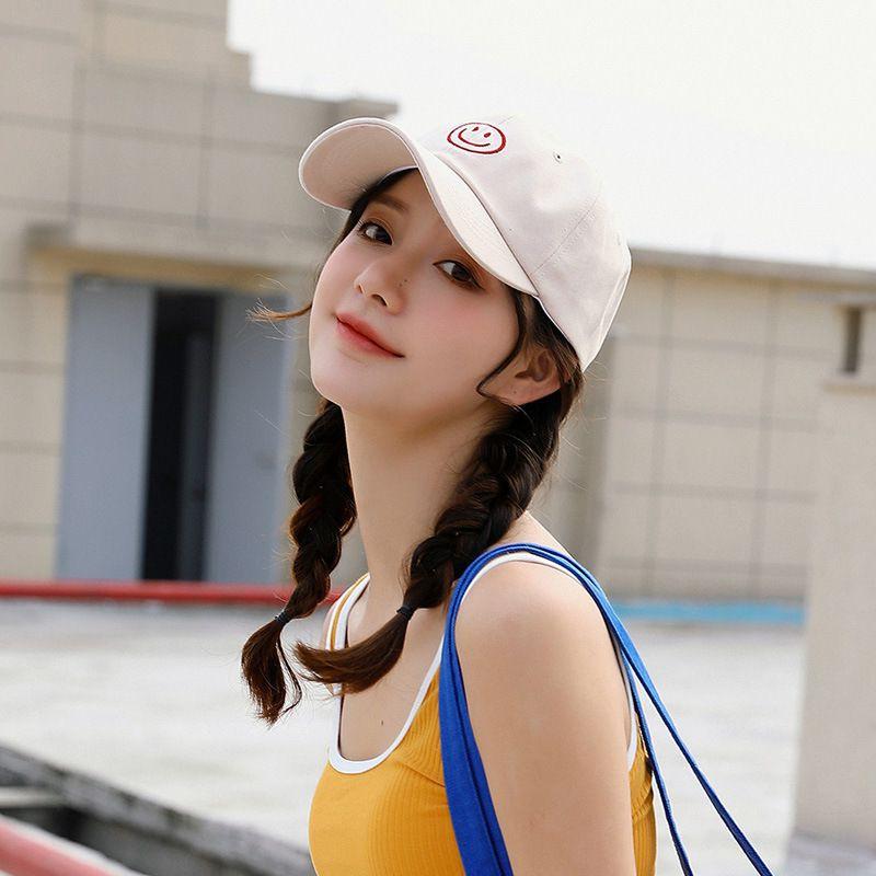 Mũ Lưỡi Trai Thêu Họa Tiết Mặt Cười
