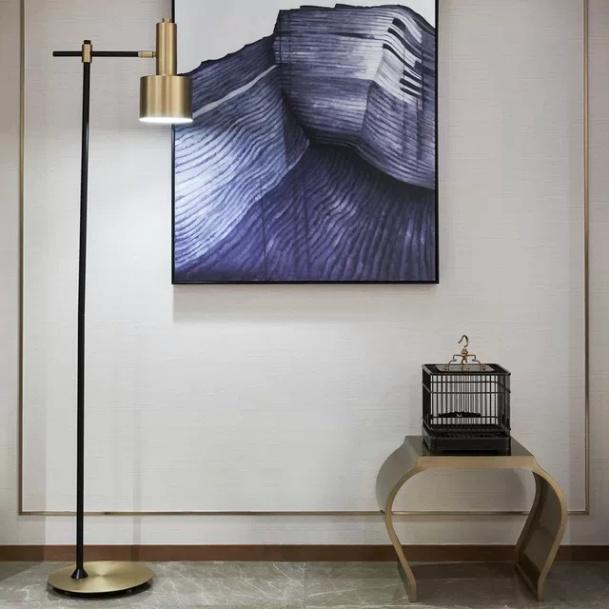 Ảnh thật - Đèn cây đứng KN 023, đèn góc sofa, đèn decor phòng khách, đèn buồng nghỉ - tặng bóng led,