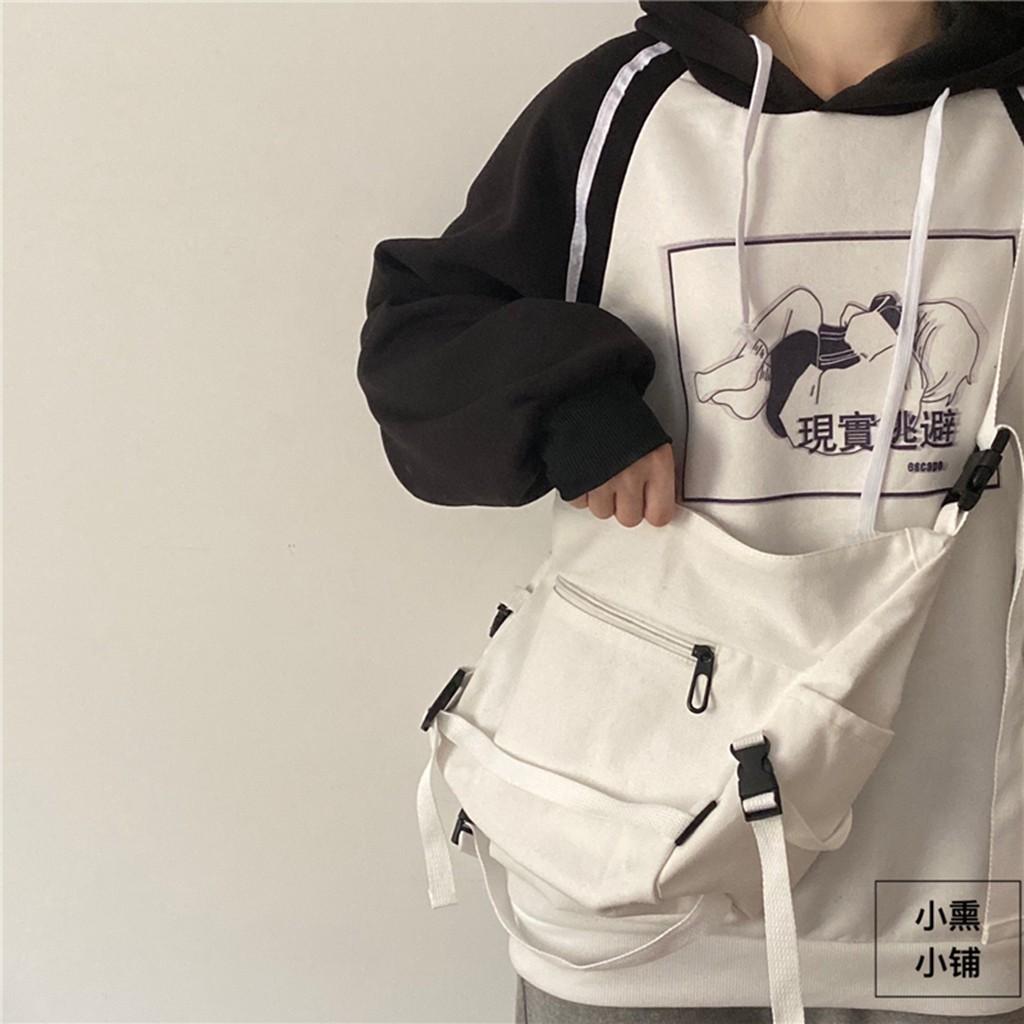 Túi Đeo Chéo Nữ Đi Học, Đi Chơi, Túi Vải Canvas Cho Học Sinh, Sinh Viên, Túi Vải Đeo Chéo Thời Trang Hàn Quốc - OTV035 - Ope Store