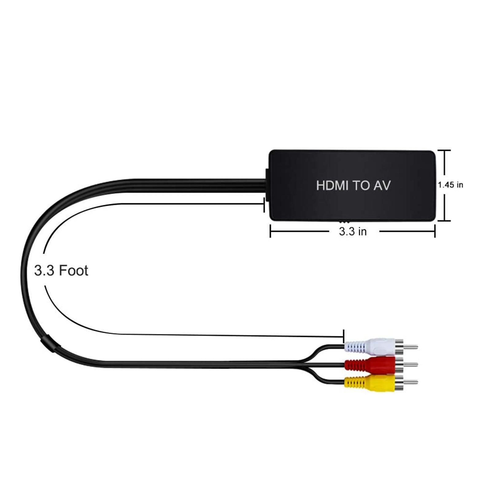 To AV Converter Video Audio Supports NTSC 1080P for Box