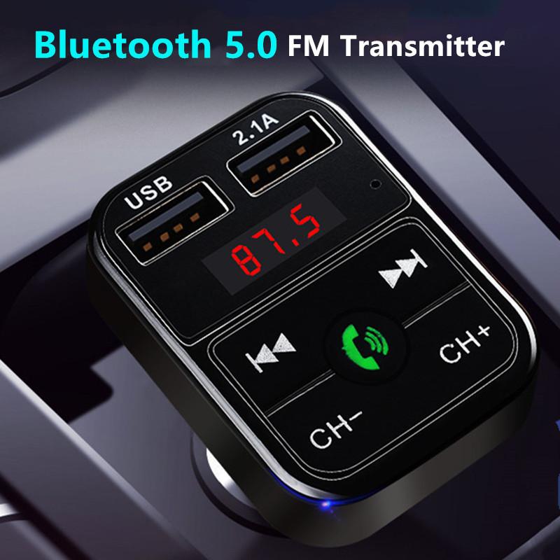 Bộ sạc xe USB nhanh chóng Bluetooth 5.0 FM Bộ điều chế bộ điều chế bộ dụng cụ xe tay 3.1A Bộ sạc nhanh Audio Player