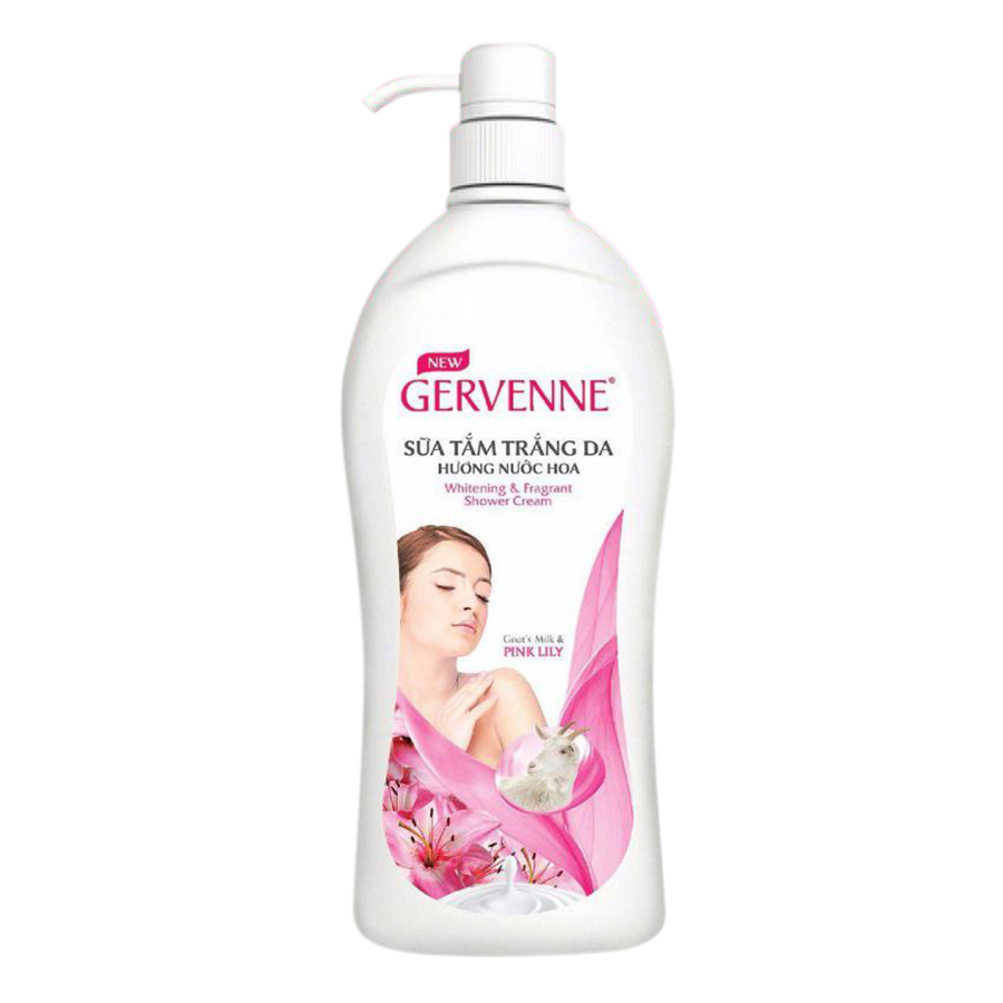 Sữa Tắm Trắng Da Tinh Chất Sữa Dê Và Hương Nước Hoa Gervenne 900g