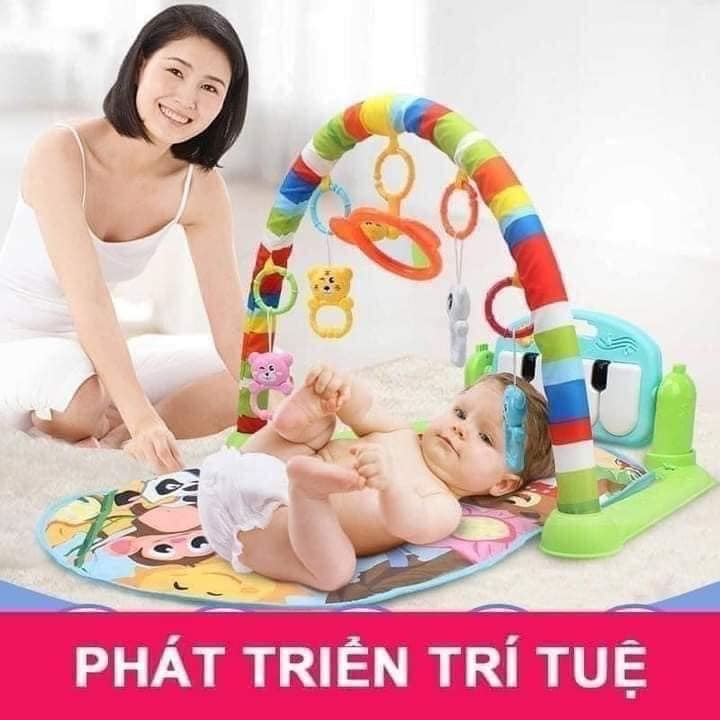 Thảm Nhạc Cho Bé Sơ Sinh, Thảm Đàn Piano Cho Bé, Thảm Đồ Chơi Cho Bé, Hình Thù Ngộ Nghĩnh Nhiều Màu - Hàng Nhập Khẩu