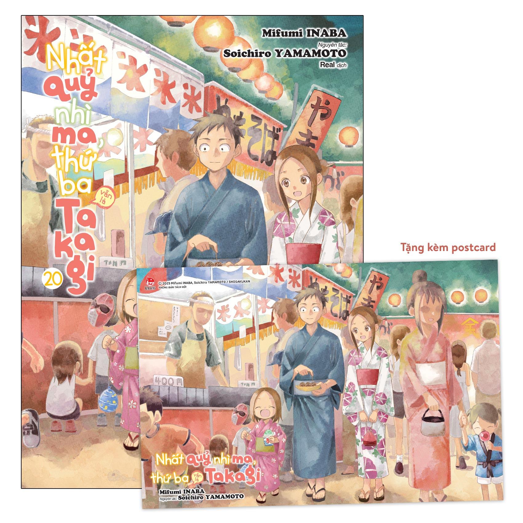 Sách - Nhất Quỷ Nhì Ma, Thứ Ba (Vẫn Là) Takagi - Tập 20 - Tặng Kèm Postcard